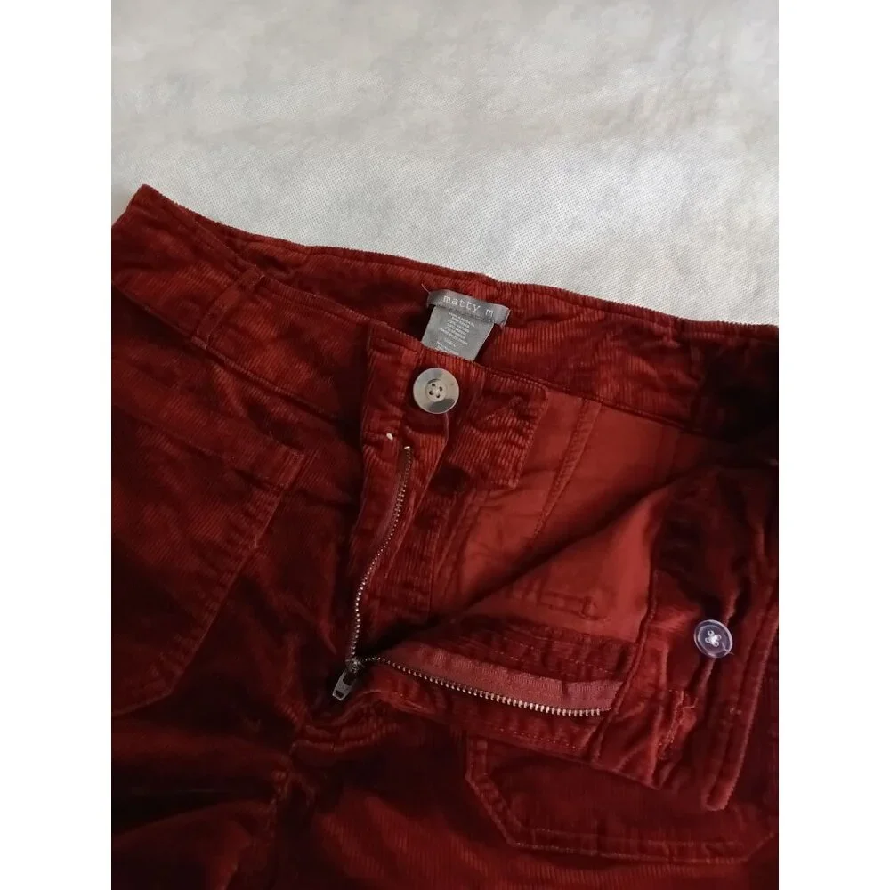 Matty M Corduroy Wide-Leg Pants Women's Large - Picture 4 of 7